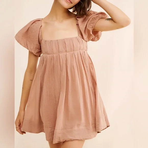 Free People Boho Gauze 100% Cotton Sz XS Coquette Free-est Marina Mini Dress - Picture 5 of 15